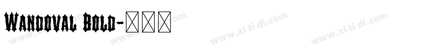 Wandoval Bold字体转换